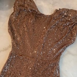 Bronze Sequin jumpsuit